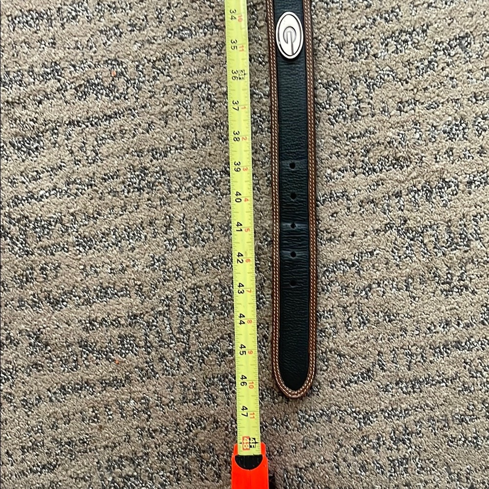 UGA Georgia Black and Brown Leather Belt